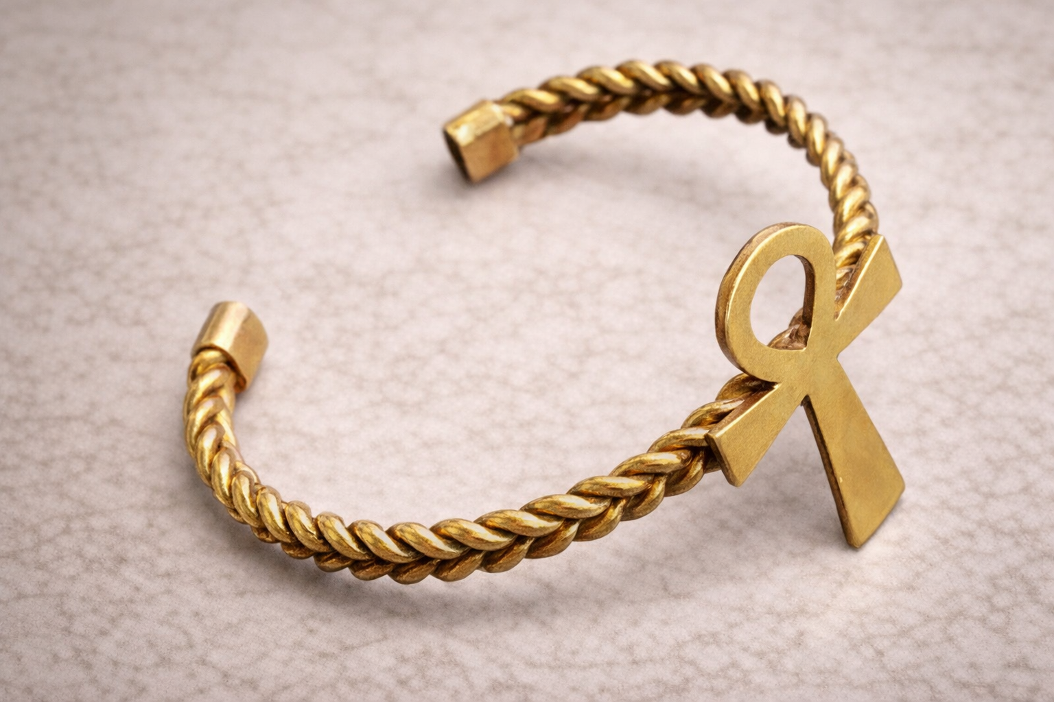 Bracelet Tressé Ankh