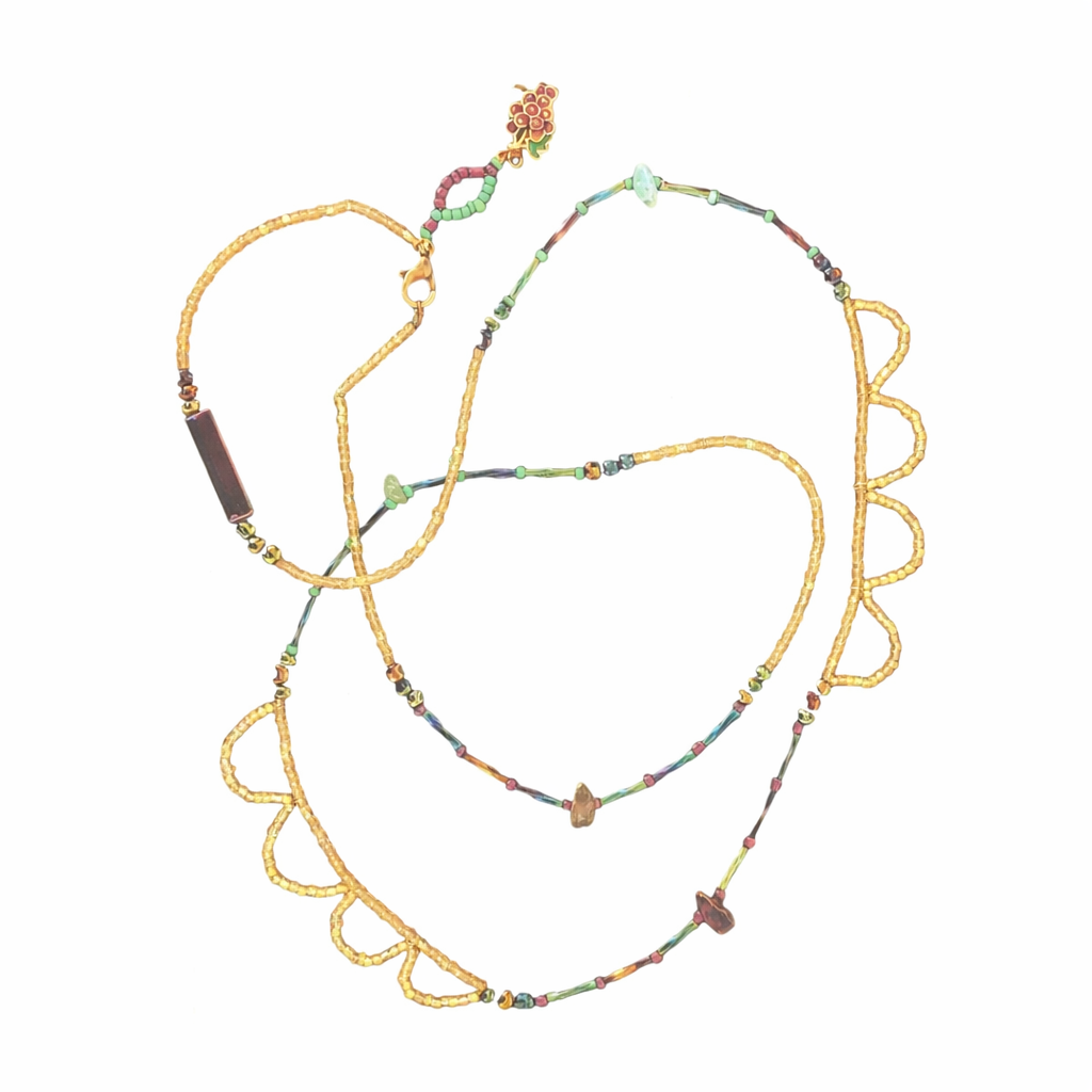 Jaljali ou ceinture de perles couleur