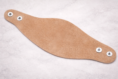 Manchette Ankh Cuir ébène gris foncé